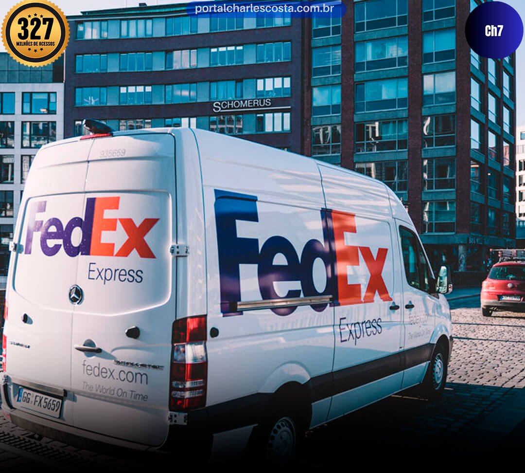 vamda Fedex saindo para entrega