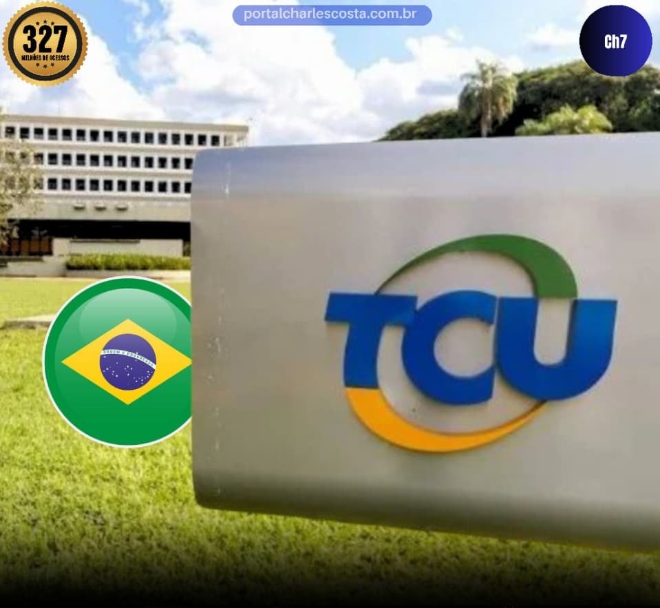 Frente gramada do predio do TCU