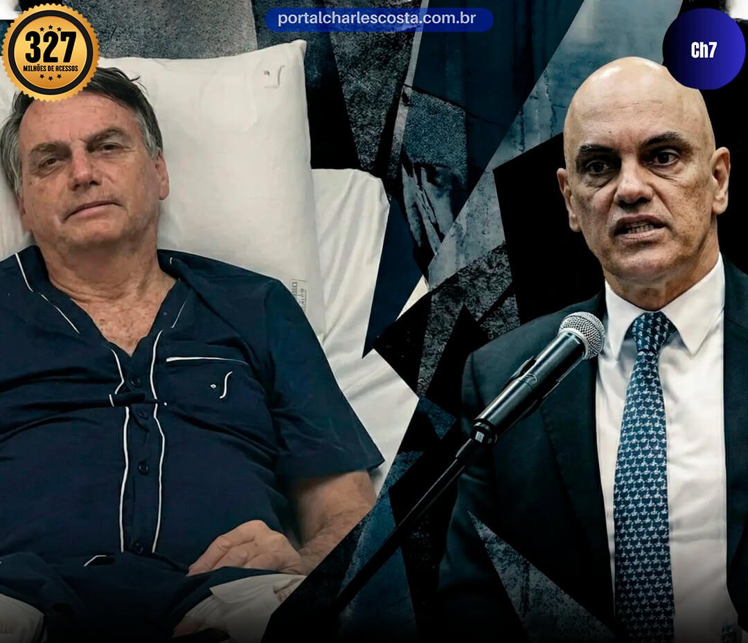 Jair Bolsonaro em cama de hospital, Morais