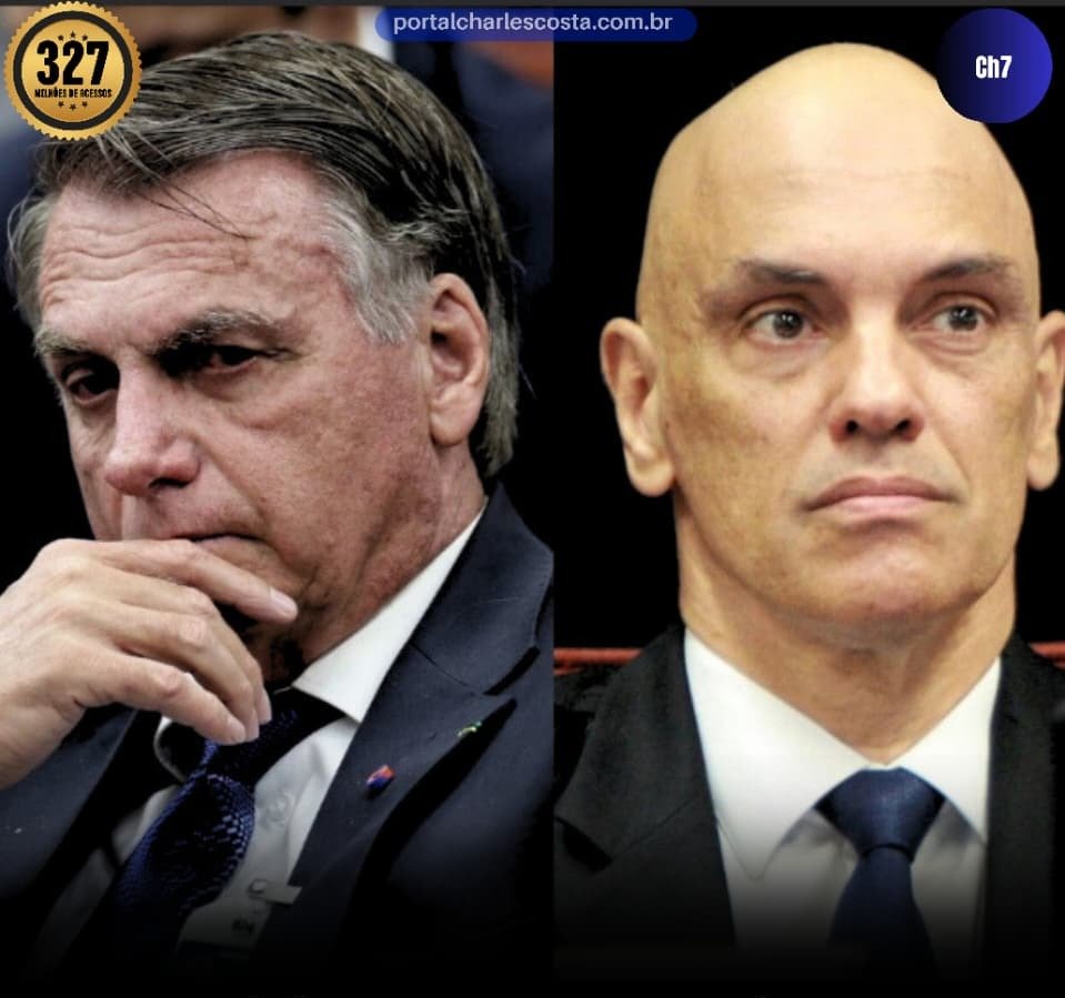 ex-presidente Bolsonaro abatibo e Moraes postura firme