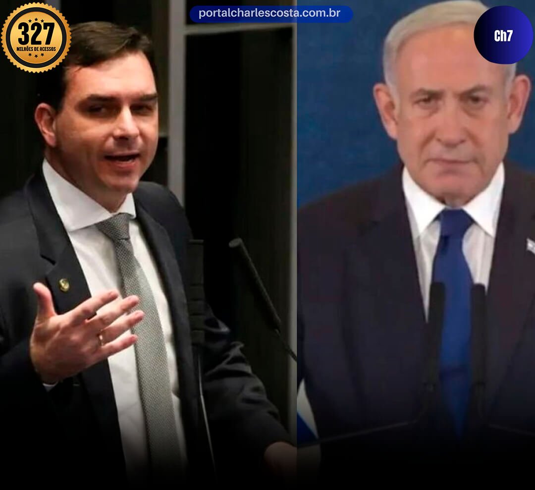 flávio bolsonaro lança pré campanha em israel com netanyahu! (1)