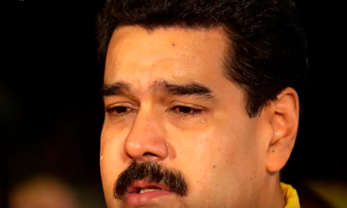Maduro chora desolado