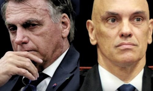 ex-presidente Bolsonaro abatibo e Moraes postura firme