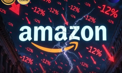 amazon ações caem 12 em fevereiro por gastos de us 200 bi em ia, fluxo de caixa negativo em 2026.