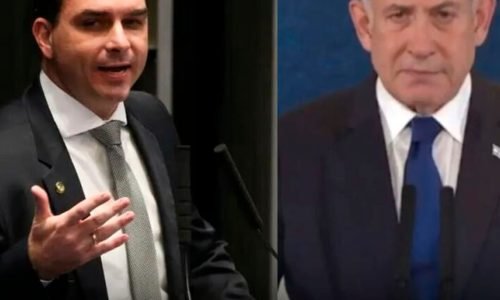 flávio bolsonaro lança pré campanha em israel com netanyahu! (1)